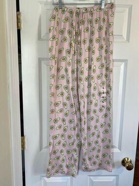 Pink Avocado Print Pajama Pants by Mia & Tess